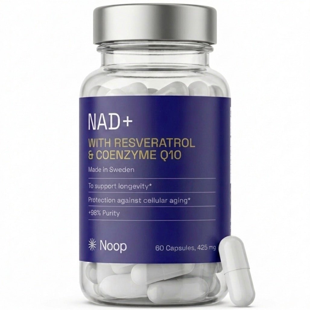NAD+ Komplex Med Resveratrol & CoQ10 Noop - TRÄNING & PERFORMANCE BUTIKEN