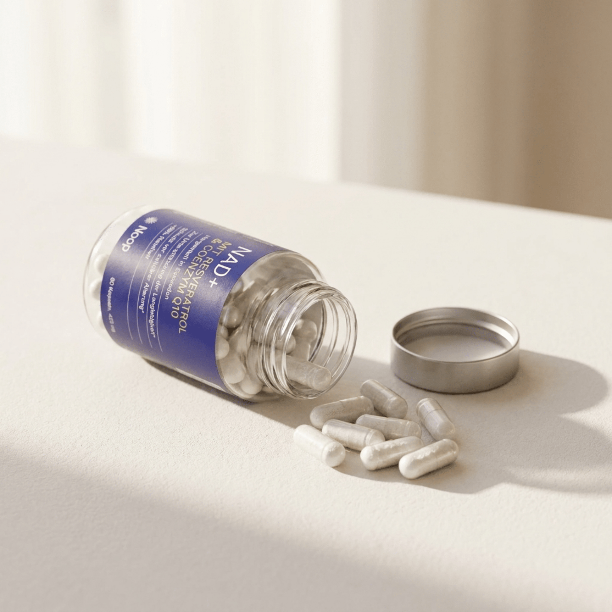 NAD+ Komplex Med Resveratrol & CoQ10 Noop - TRÄNING & PERFORMANCE BUTIKEN