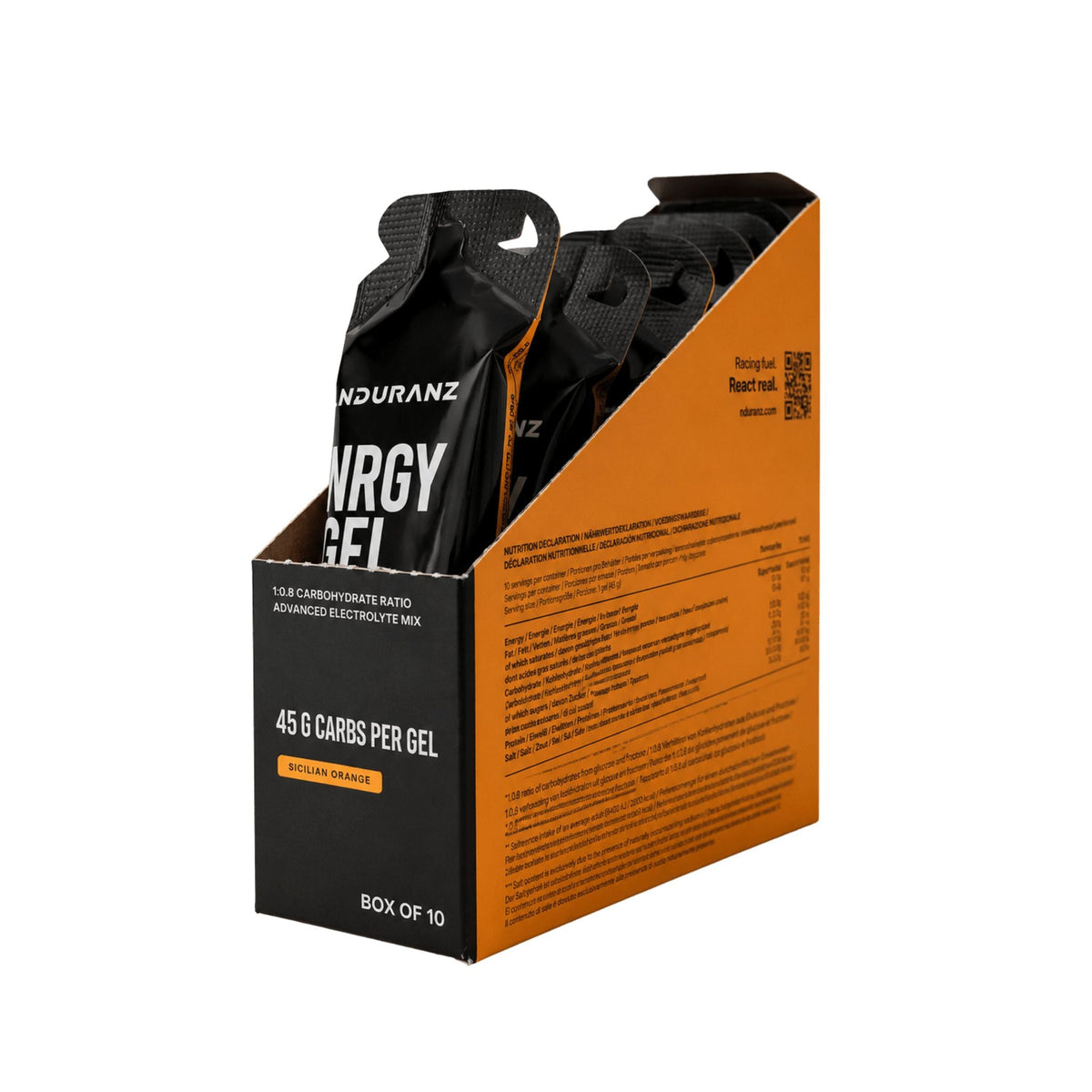 Nduranz Nrgy Gel 45, 10-pack - TRÄNING & PERFORMANCE BUTIKEN
