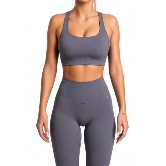 NOIR Sculpt Bra Grey - TRÄNING & PERFORMANCE BUTIKEN