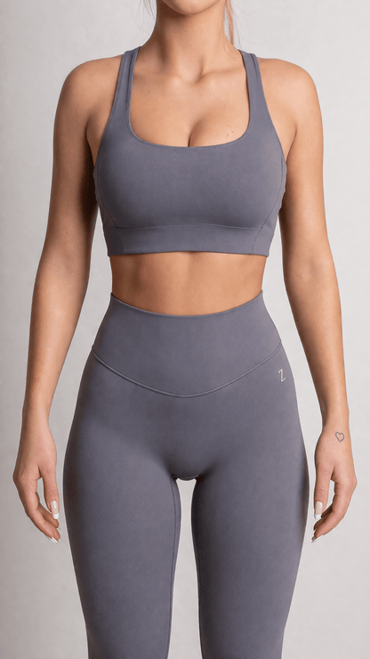 NOIR Sculpt Bra Grey - TRÄNING & PERFORMANCE BUTIKEN
