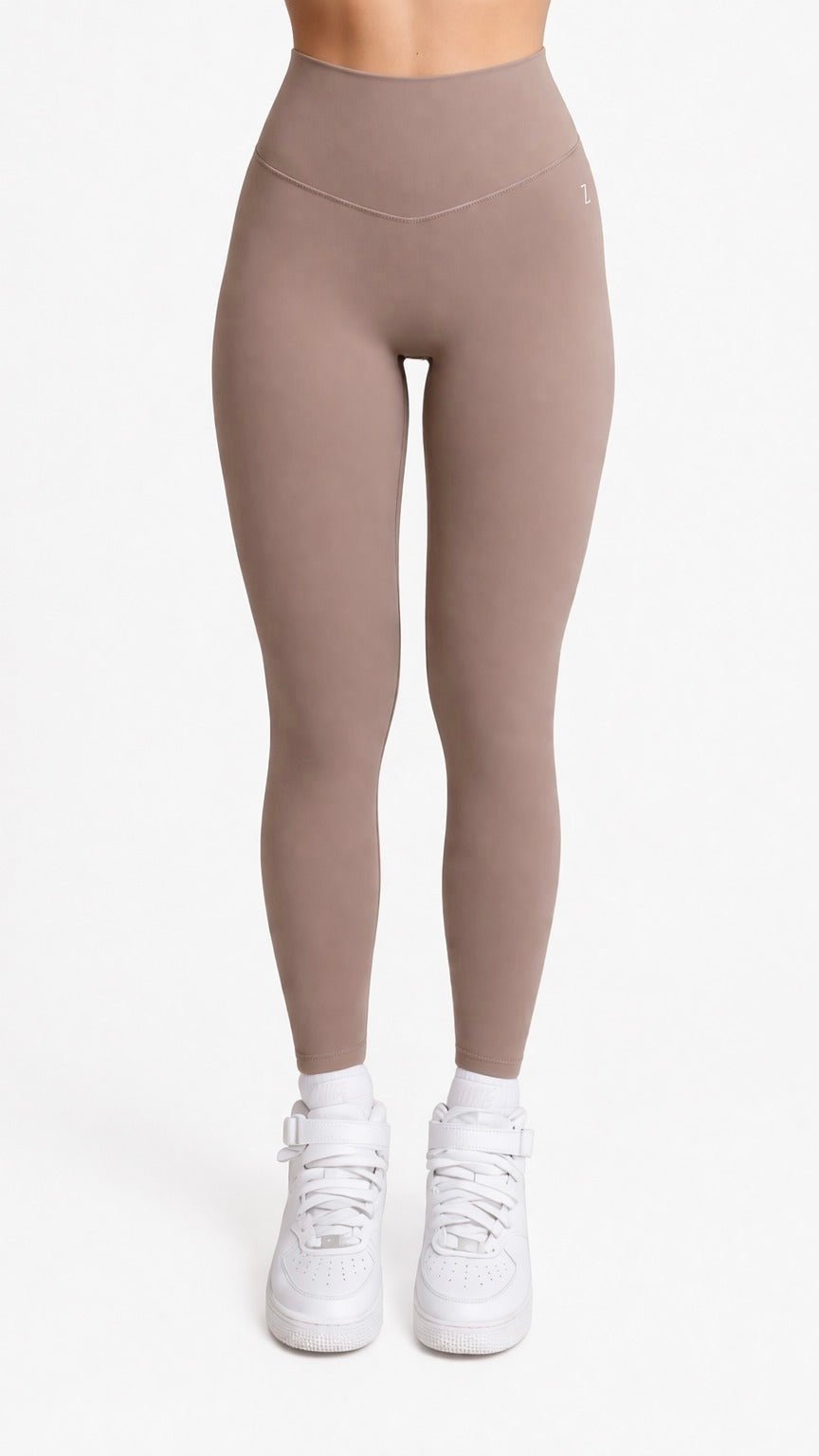 NOIR Yoga Leggings Brown - TRÄNING & PERFORMANCE BUTIKEN