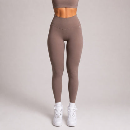 NOIR Yoga Leggings Brown - TRÄNING & PERFORMANCE BUTIKEN