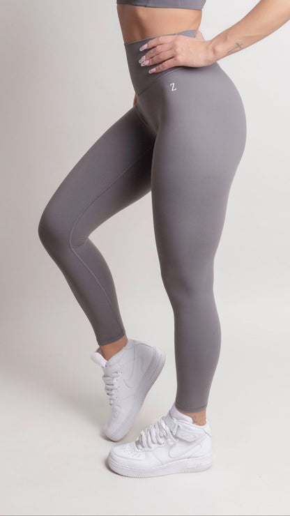 NOIR Yoga Leggings Grey - TRÄNING & PERFORMANCE BUTIKEN