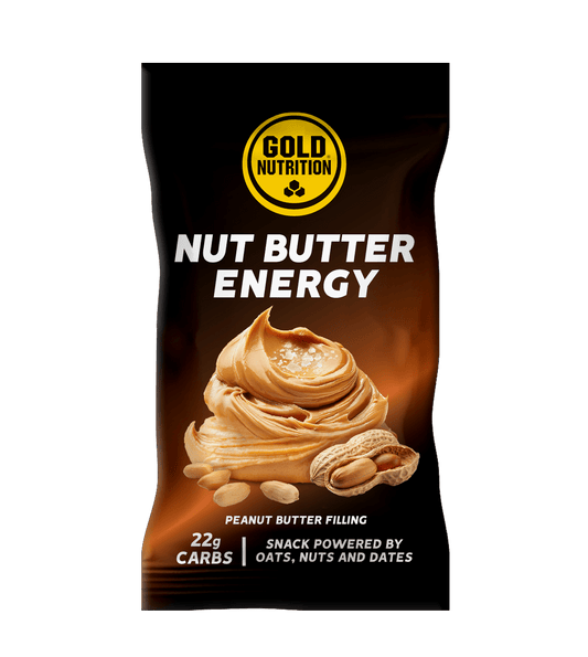 NUT BUTTER ENERGY SNACK MED JORDNÖT, DADDEL OCH HAVRE - 40 GRAM, 16 - pack - TRÄNING & PERFORMANCE BUTIKEN