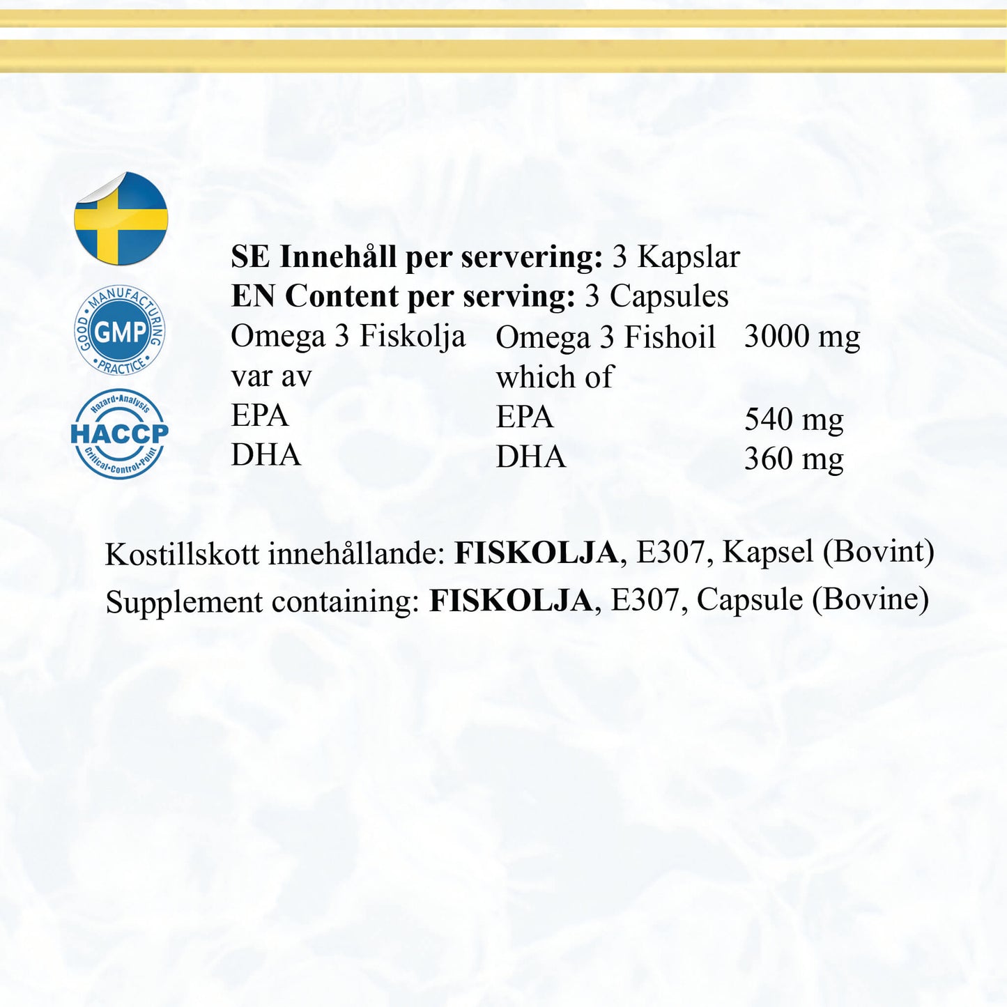 Omega3 90 caps - TRÄNING & PERFORMANCE BUTIKEN