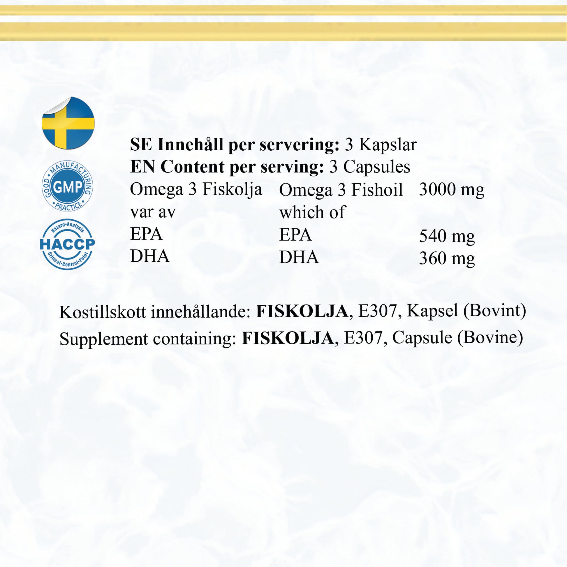 Omega3 90 caps - TRÄNING & PERFORMANCE BUTIKEN