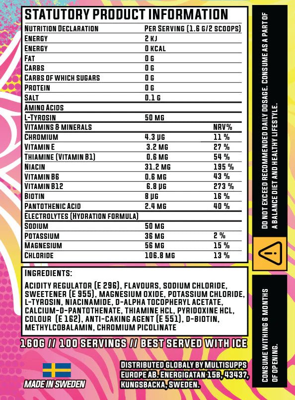 Pink Lemonade Fury (100 servings) - TRÄNING & PERFORMANCE BUTIKEN