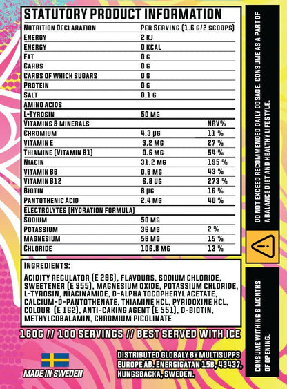 Pink Lemonade Fury (100 servings) - TRÄNING & PERFORMANCE BUTIKEN