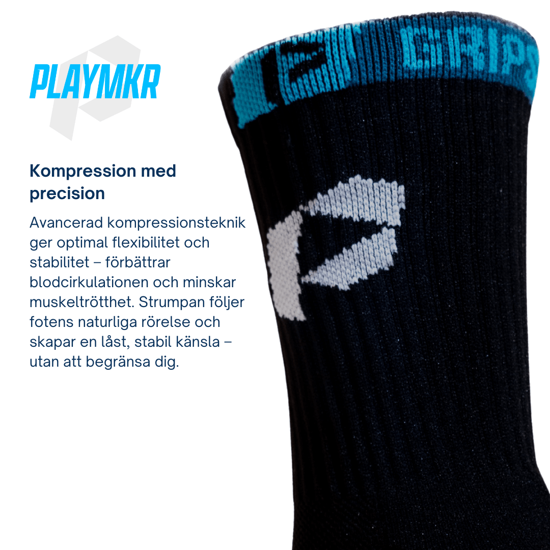 Playmkr Grip Socks Svart - TRÄNING & PERFORMANCE BUTIKEN