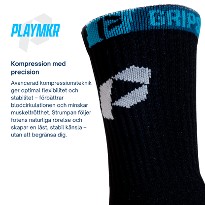 Playmkr Grip Socks Svart - TRÄNING & PERFORMANCE BUTIKEN