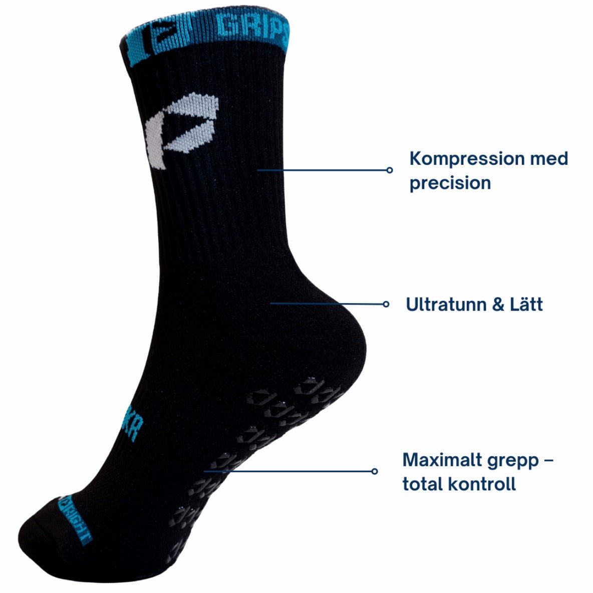 Playmkr Grip Socks Svart - TRÄNING & PERFORMANCE BUTIKEN
