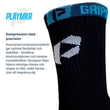 Playmkr Grip Socks Svart - TRÄNING & PERFORMANCE BUTIKEN