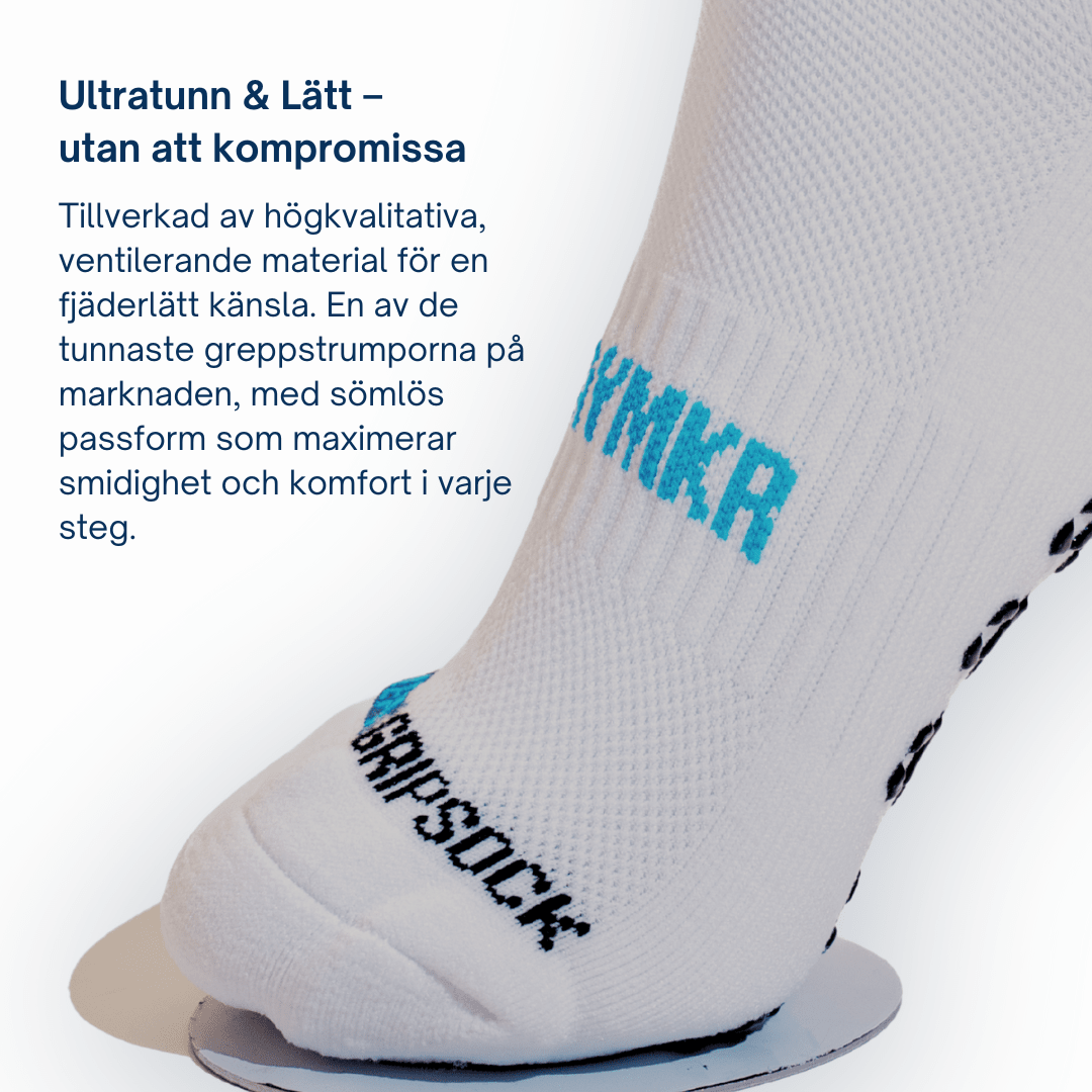 Playmkr Grip Socks Vit - TRÄNING & PERFORMANCE BUTIKEN