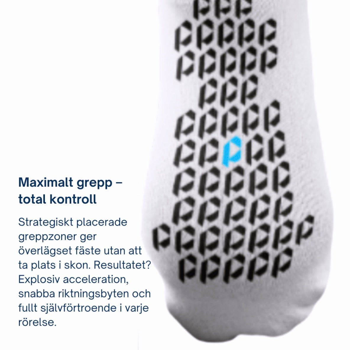 Playmkr Grip Socks Vit - TRÄNING & PERFORMANCE BUTIKEN