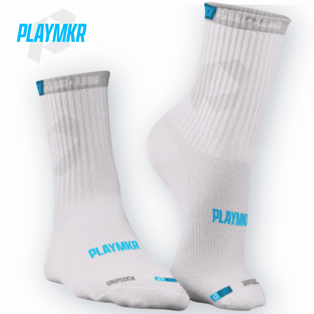 Playmkr Grip Socks Vit - TRÄNING & PERFORMANCE BUTIKEN