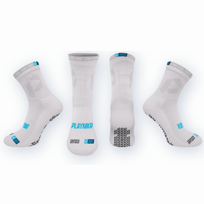 Playmkr Grip Socks Vit - TRÄNING & PERFORMANCE BUTIKEN