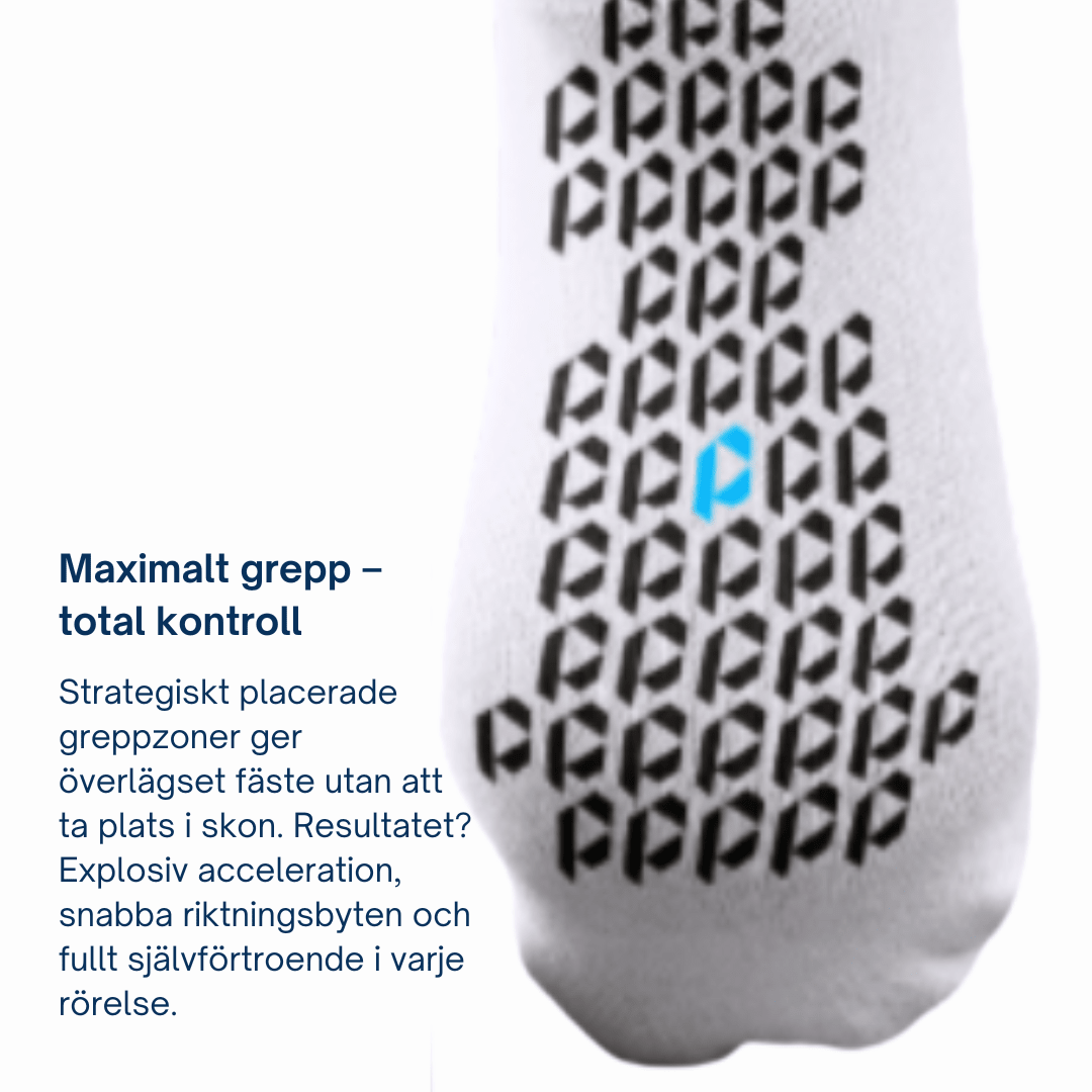 Playmkr Grip Socks Vit - TRÄNING & PERFORMANCE BUTIKEN