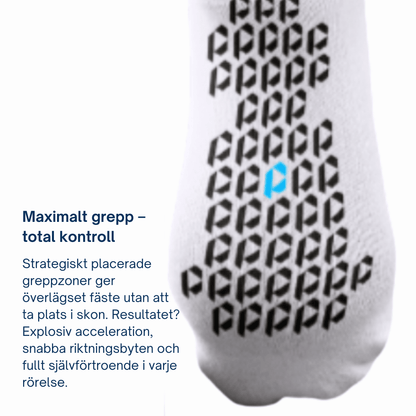 Playmkr Grip Socks Vit - TRÄNING & PERFORMANCE BUTIKEN