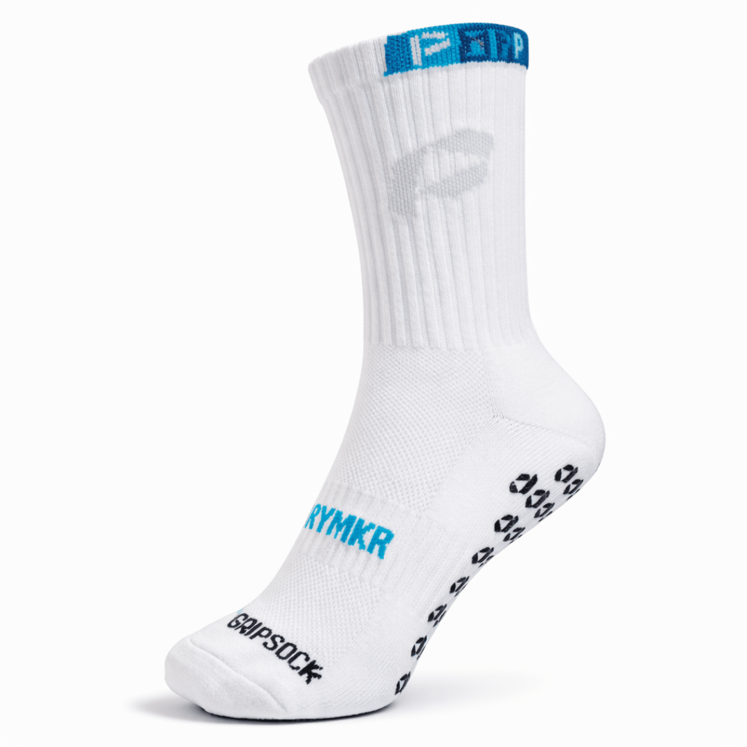 Playmkr Grip Socks Vit - TRÄNING & PERFORMANCE BUTIKEN
