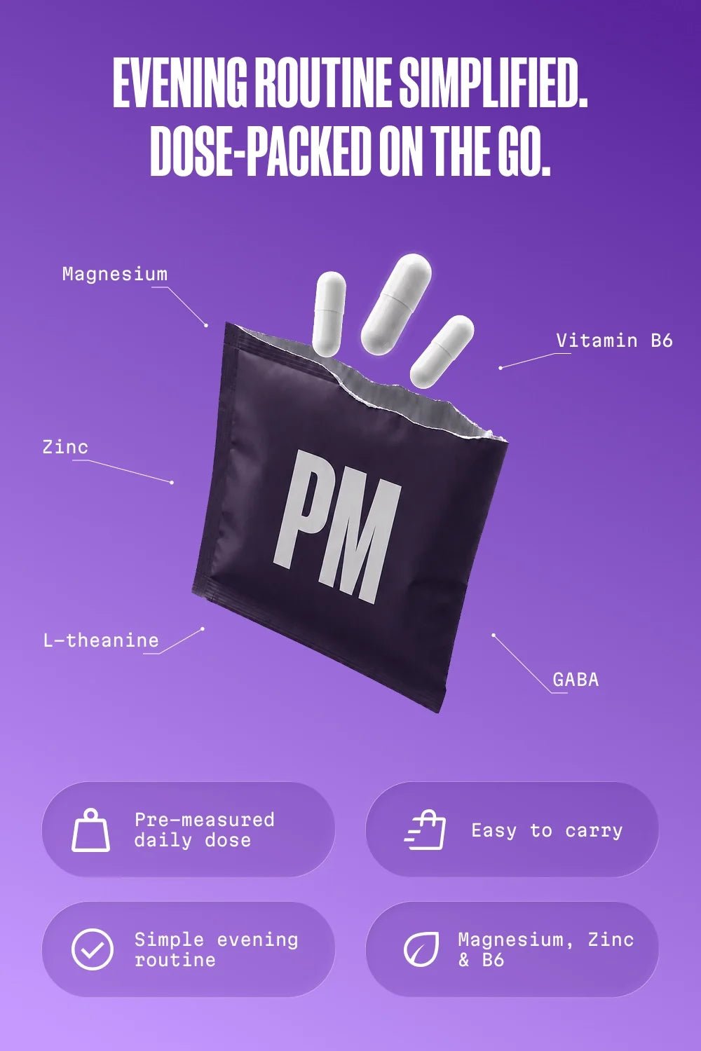 PM - Evening Capsules 30 förpackningar - TRÄNING & PERFORMANCE BUTIKEN