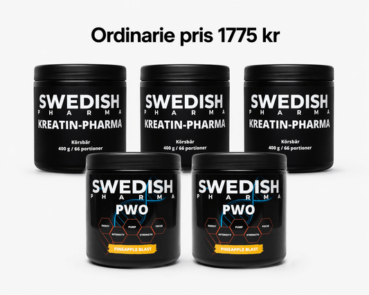Prestationsboost Kreatin+PWO (3+2) - TRÄNING & PERFORMANCE BUTIKEN