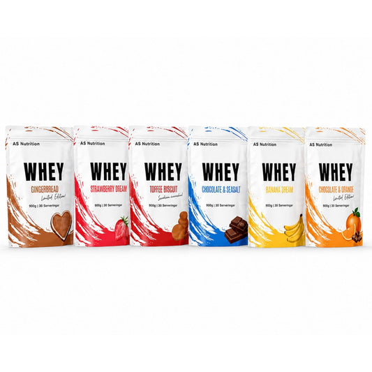 Proteinpaket Whey 6-pack AS Nutrition - TRÄNING & PERFORMANCE BUTIKEN