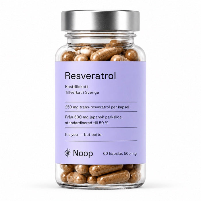 Resveratrol 500 mg 60 kapslar Noop