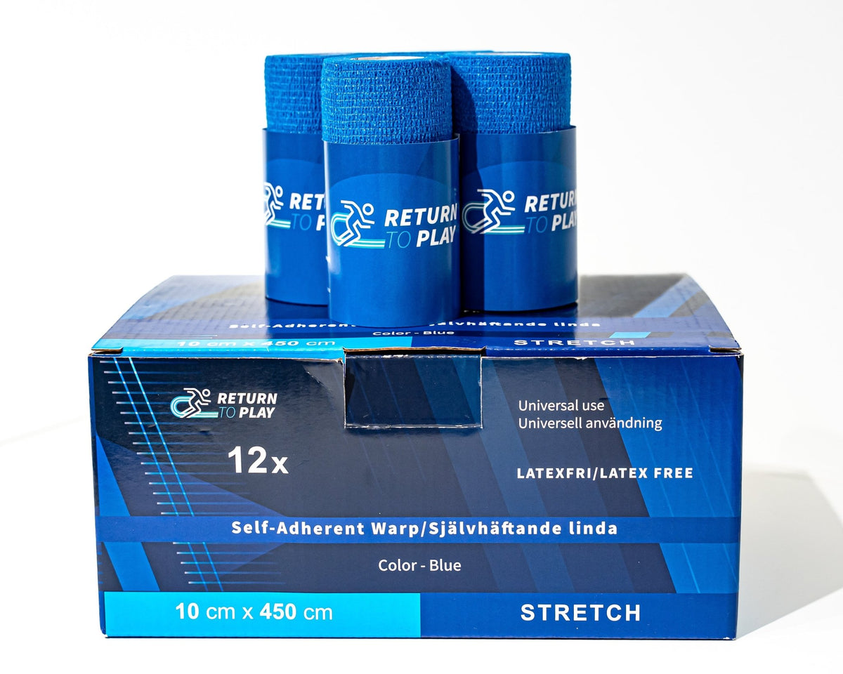 Självhäftande Linda 12 - pack Blå - TRÄNING & PERFORMANCE BUTIKEN
