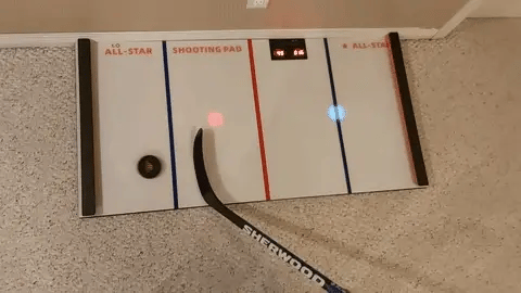 Skottplatta Digital Hockey Mini – Interaktiv träning för puckkontroll och timing - TRÄNING & PERFORMANCE BUTIKEN