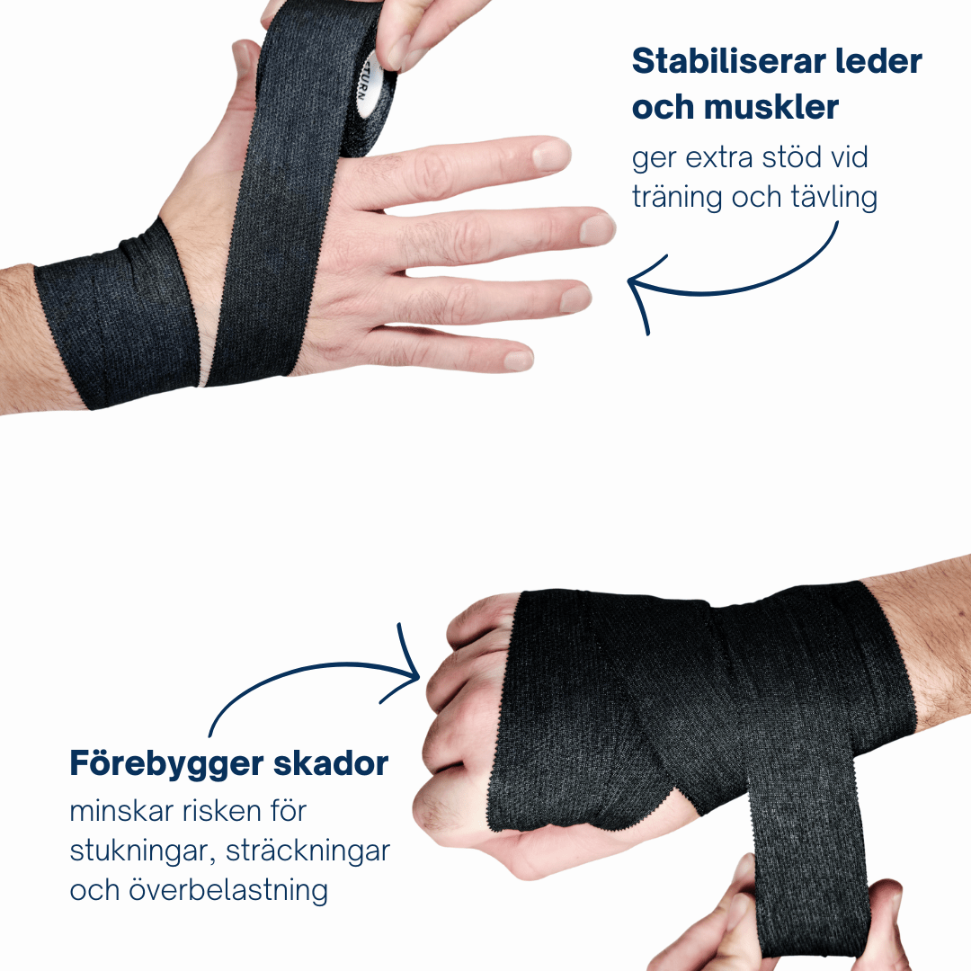 Sporttejp Svart 6 - pack - TRÄNING & PERFORMANCE BUTIKEN