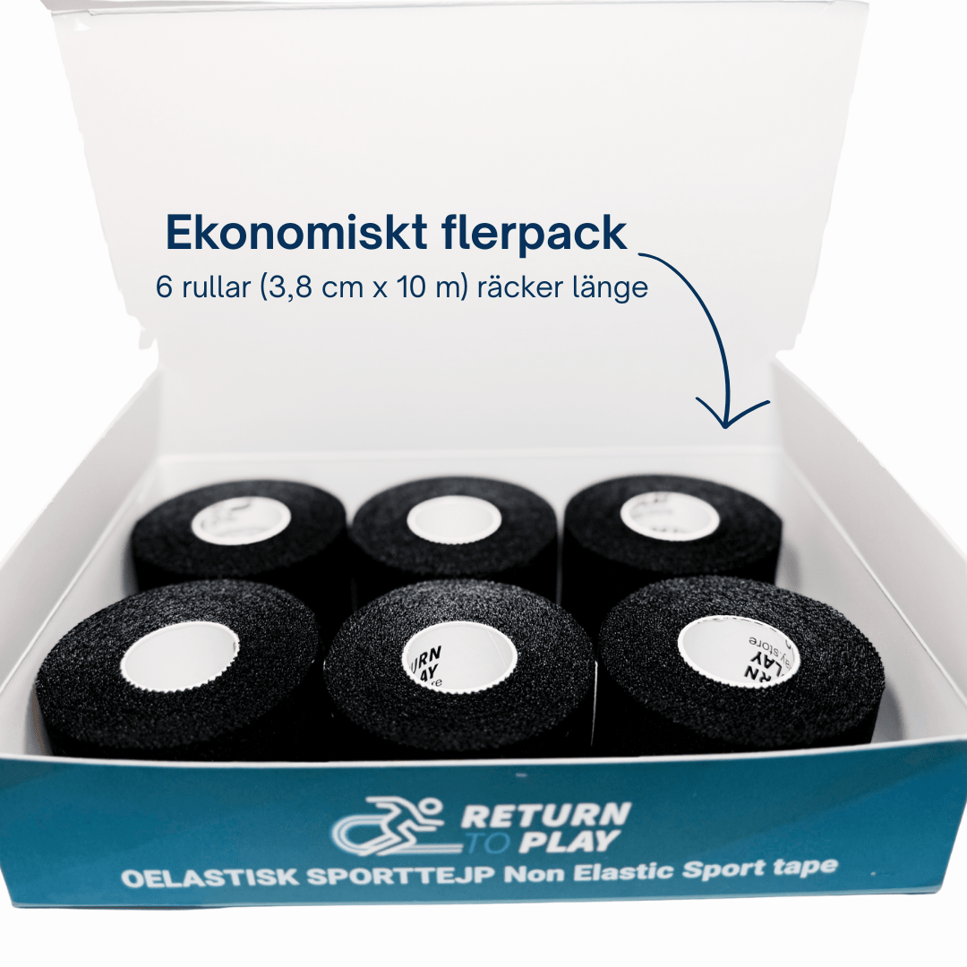 Sporttejp Svart 6 - pack - TRÄNING & PERFORMANCE BUTIKEN