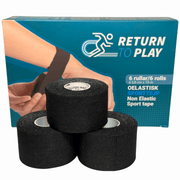 Sporttejp Svart 6-pack