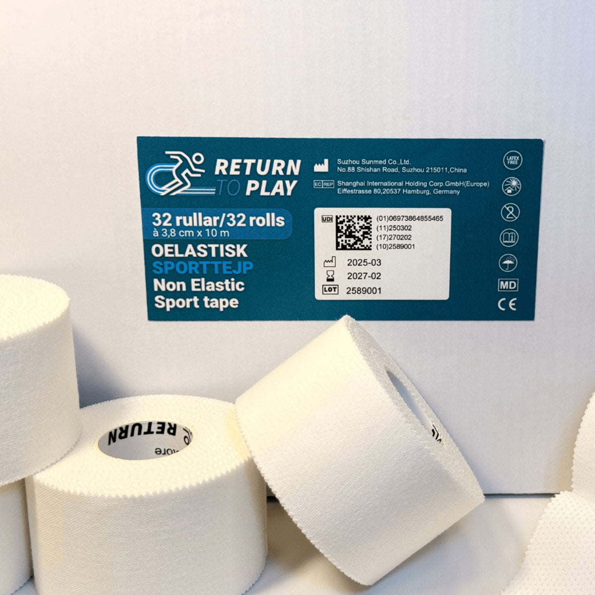 Sporttejp Vit 32-pack - TRÄNING & PERFORMANCE BUTIKEN