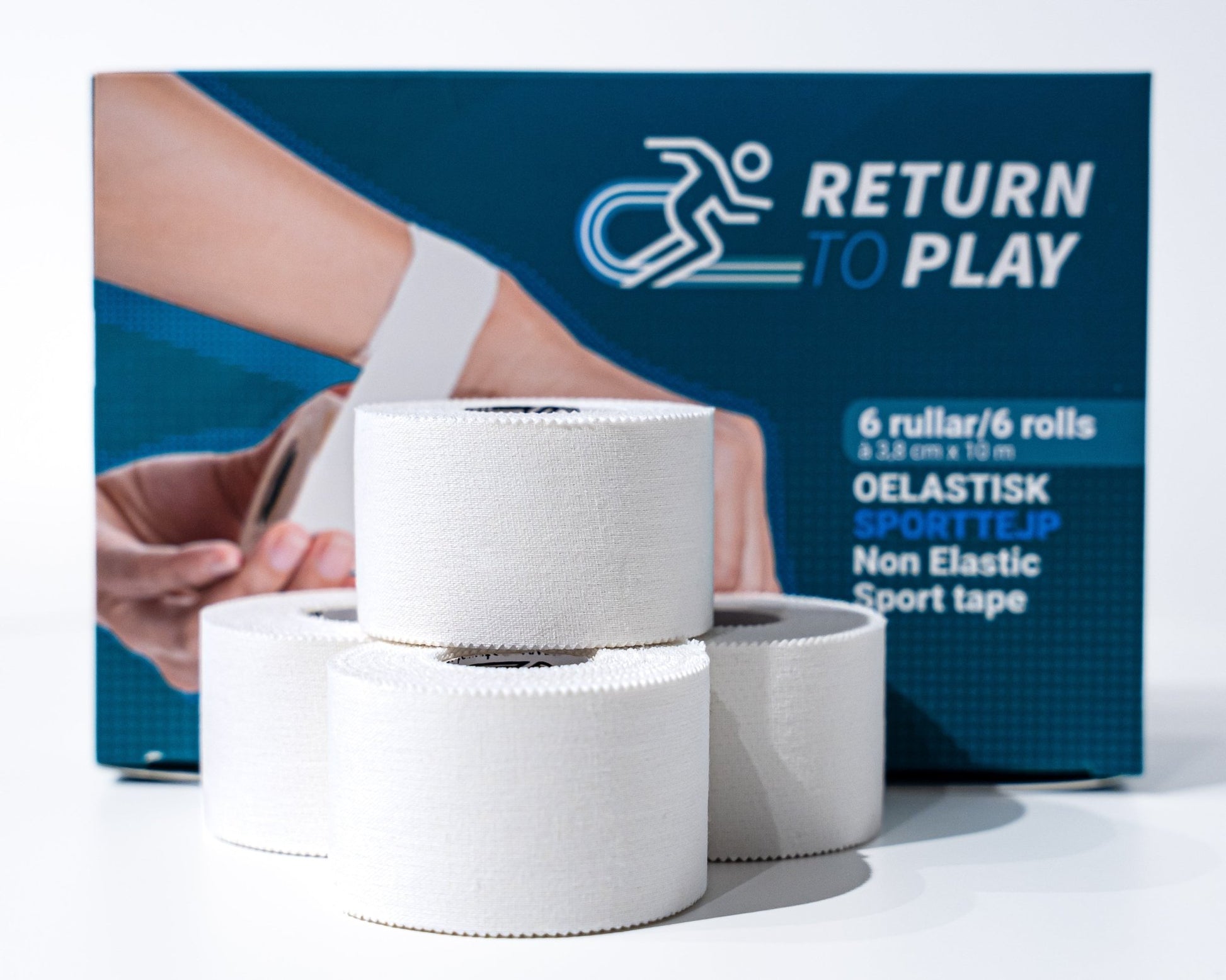 Sporttejp Vit 6 - pack - TRÄNING & PERFORMANCE BUTIKEN