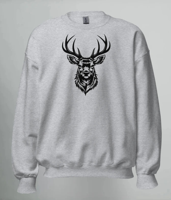 SWEATSHIRT BLACK DEER - TRÄNING & PERFORMANCE BUTIKEN