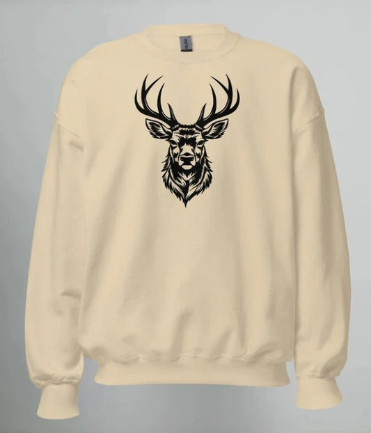 SWEATSHIRT BLACK DEER - TRÄNING & PERFORMANCE BUTIKEN