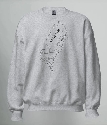 SWEATSHIRT NORRLANDS KARTA (DL) - TRÄNING & PERFORMANCE BUTIKEN