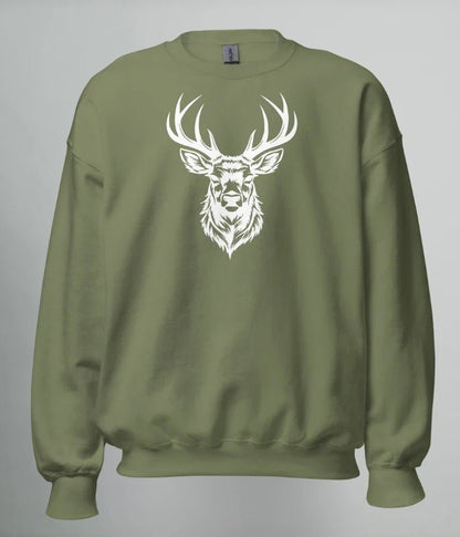 SWEATSHIRT WHITE DEER - TRÄNING & PERFORMANCE BUTIKEN