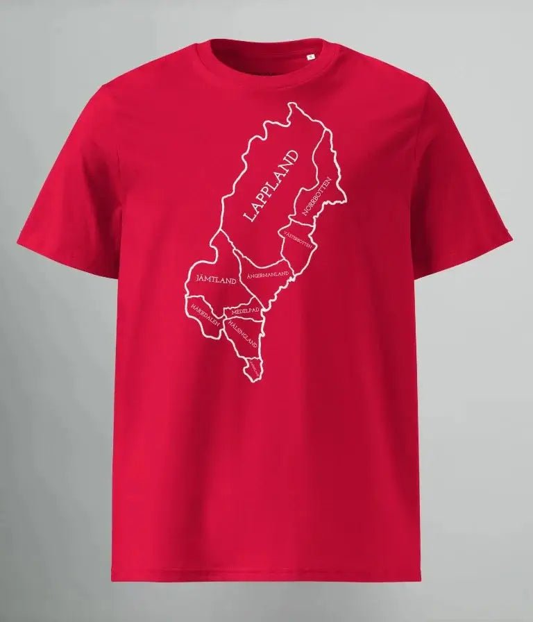 T - SHIRT NORRLANDS KARTA - TRÄNING & PERFORMANCE BUTIKEN