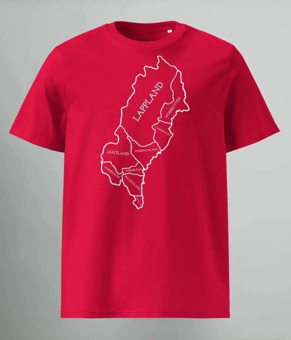 T - SHIRT NORRLANDS KARTA - TRÄNING & PERFORMANCE BUTIKEN