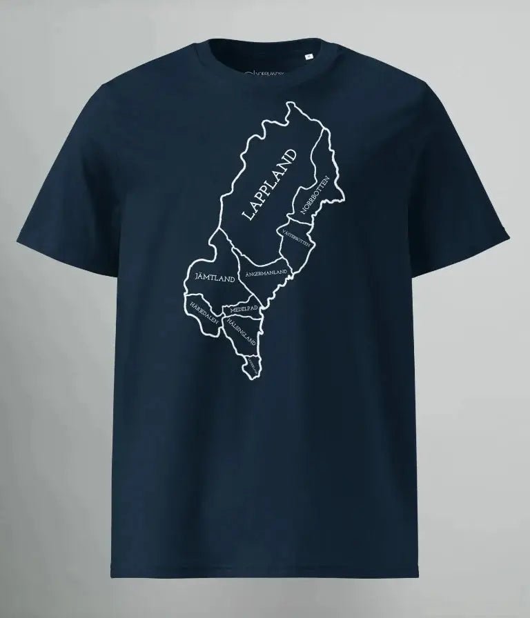 T - SHIRT NORRLANDS KARTA - TRÄNING & PERFORMANCE BUTIKEN