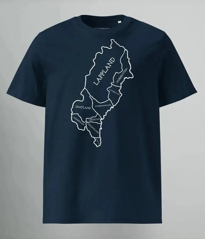 T - SHIRT NORRLANDS KARTA - TRÄNING & PERFORMANCE BUTIKEN