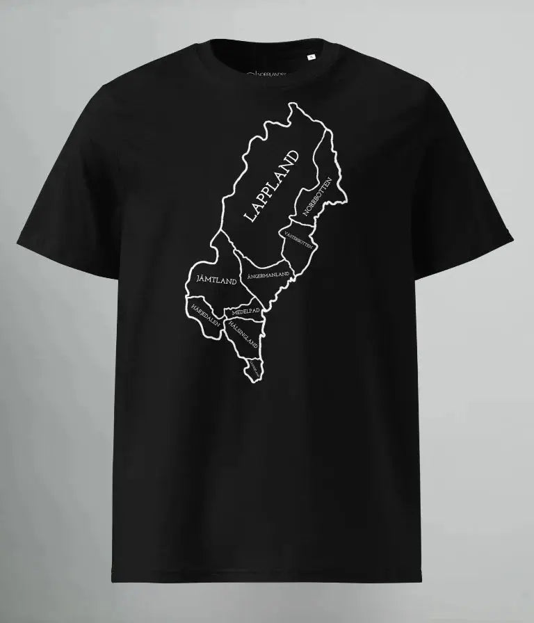 T - SHIRT NORRLANDS KARTA - TRÄNING & PERFORMANCE BUTIKEN