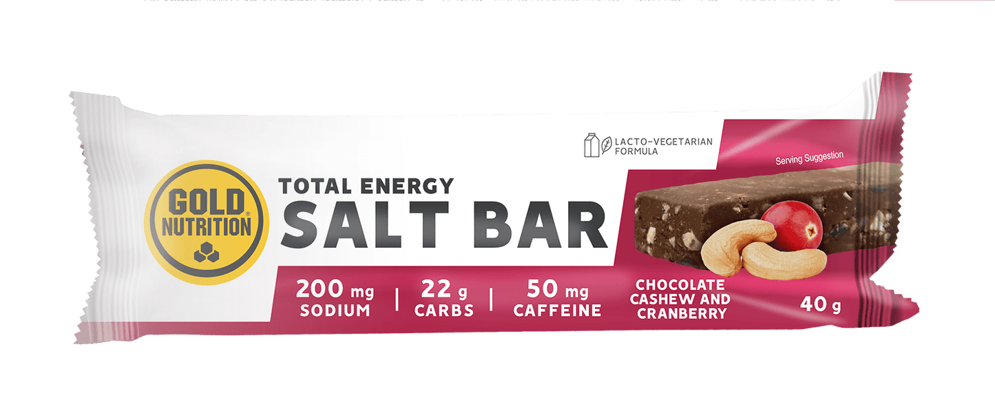 TOTAL ENERGY SALT BAR – Salta energibars för uthållighet och fokus, 15 - pack - TRÄNING & PERFORMANCE BUTIKEN