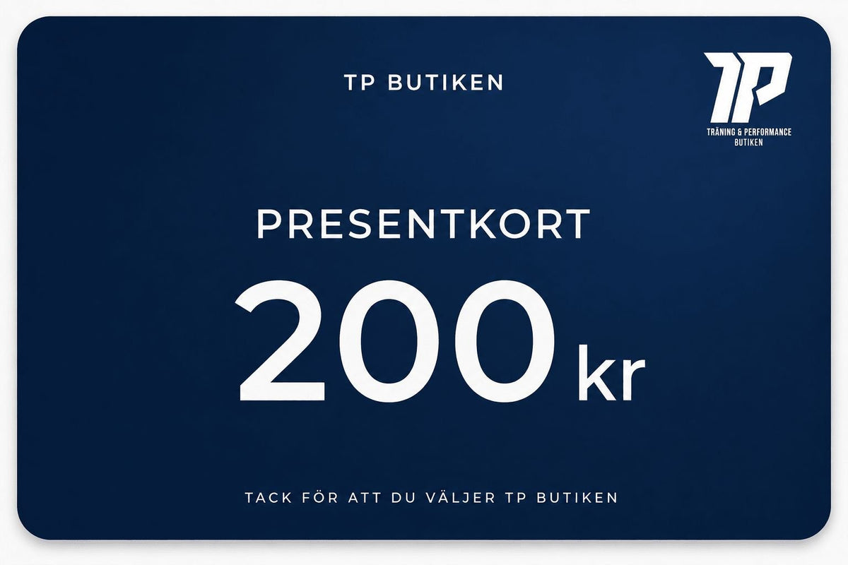 🎁 TP butikens Presentkort – Träning, Hälsa & Prestation - TRÄNING & PERFORMANCE BUTIKEN