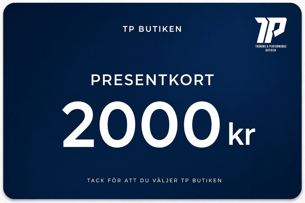 🎁 TP butikens Presentkort – Träning, Hälsa & Prestation - TRÄNING & PERFORMANCE BUTIKEN