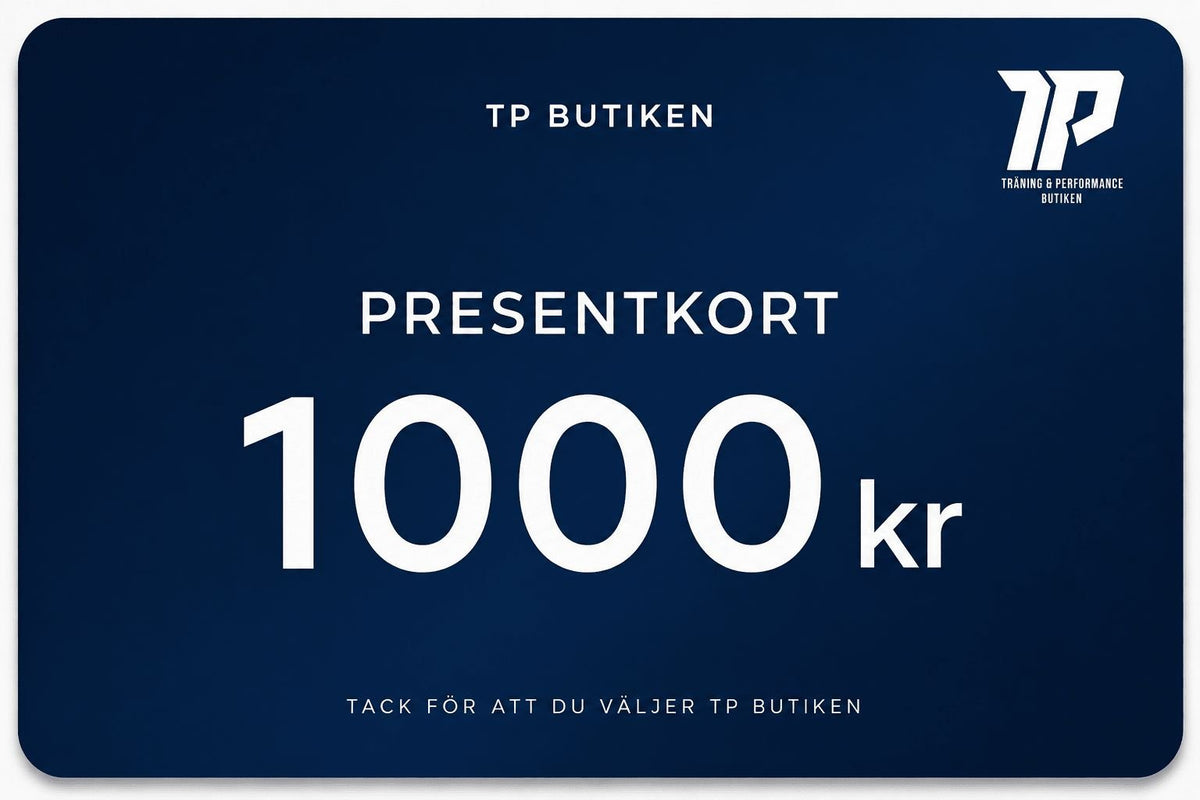 🎁 TP butikens Presentkort – Träning, Hälsa & Prestation - TRÄNING & PERFORMANCE BUTIKEN