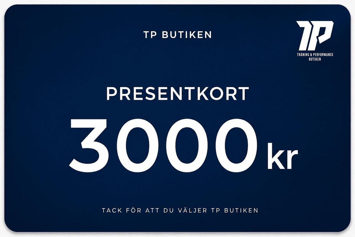 🎁 TP butikens Presentkort – Träning, Hälsa & Prestation - TRÄNING & PERFORMANCE BUTIKEN