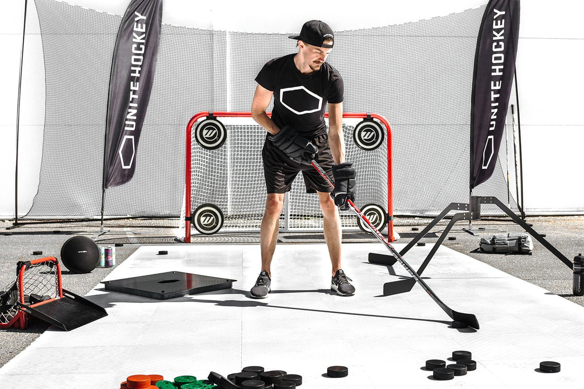 UNITE Skyddsnät Hockey – Komplett backstop med ram, stolpar & nät - TRÄNING & PERFORMANCE BUTIKEN